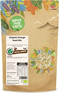 Wholefood Earth Organic Omega 4 Seed Mix 1kg (Oct 22) RRP 13.95 CLEARANCE XL 8.99